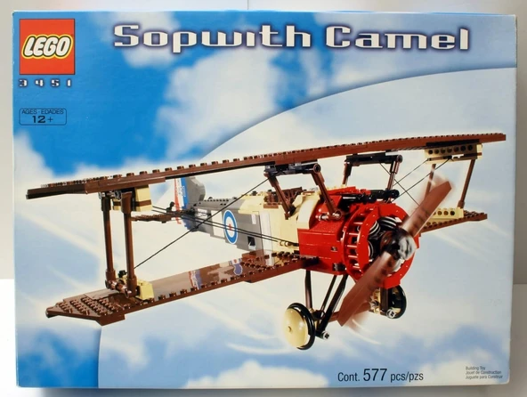 LEGO 3451 Sculptures Sopwith Camel Uçak - Resim 2