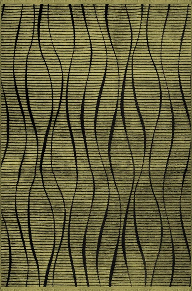 Vadi Şönil Haki Rengi Modern Makine Dokuma Halı-8044 80 X 150 ürün görseli 1
