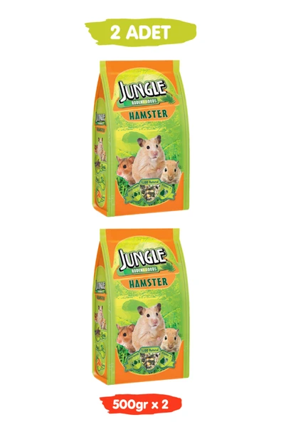 Jungle Premium Zenginleştirilmiş Özel Tahıllı Vitaminli Hamster Yemi 500gr x 2 Adet ürün görseli 1