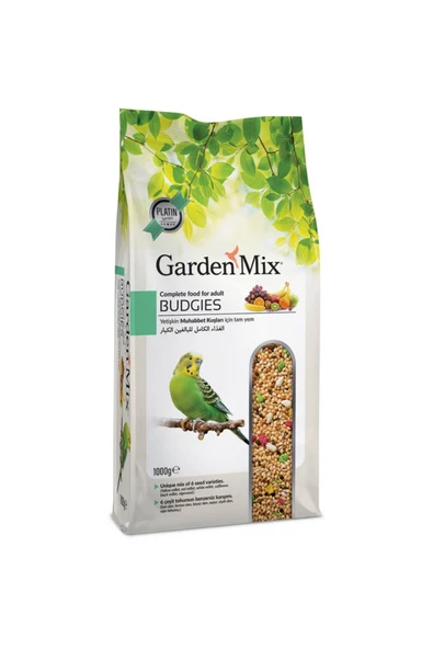 Gardenmix Platin Meyveli Muhabbet Kuş Yemi 1kg ürün görseli 1