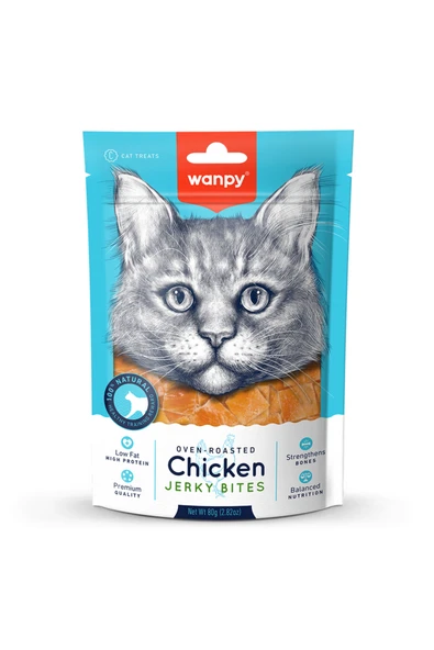 Wanpy Gerçek Tavuk Yumuşak Kedi Ödülü 80 gr ürün görseli 1