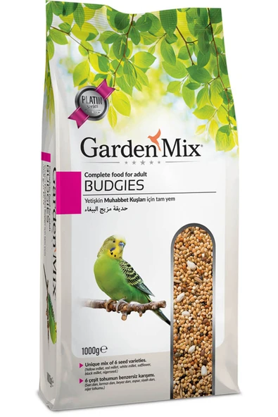 Gardenmix Platin Muhabbet Kuşu Yemi 1 kg Skt:12/2026 ürün görseli 1