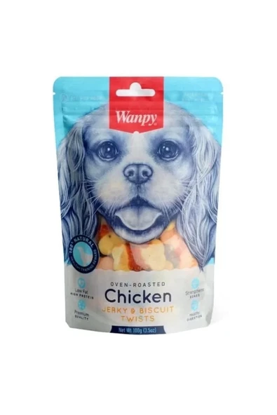 Wanpy Bisküvi Üzeri Tavuk Sargılı Köpek Ödül Maması 100 gr ürün görseli 1