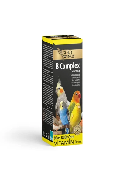 Gold Wings Premium B-complex Stress Önleyici Papağan Ve Kuş Vitamini ürün görseli 1