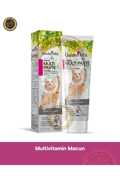 Gardenmix Garden Mix Multivitamin Kedi Macunu 100 gr – Vitamin & Mineral Takviyesi ürün görseli 1
