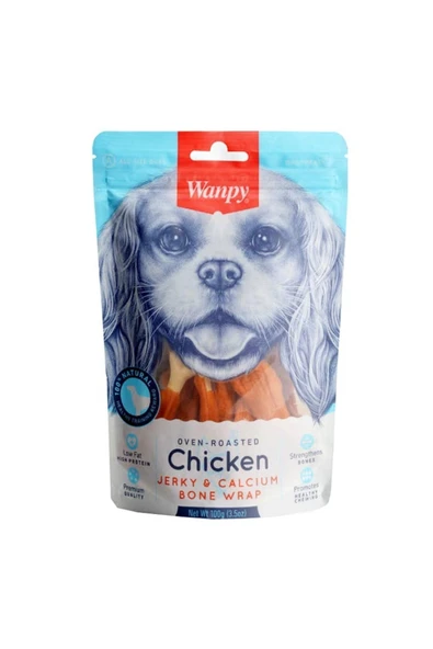 Wanpy Kalsiyumlu Gerçek Tavuk 100gr Köpek Ödülü ürün görseli 1