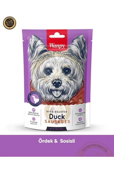 Wanpy Ördek Etli Sosis Köpek Ödül Maması 100 gr ürün görseli 1