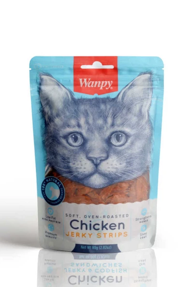 Wanpy Gerçek Tavuk Fileto 80 gr Yumuşak Kedi Ödülü ürün görseli 1
