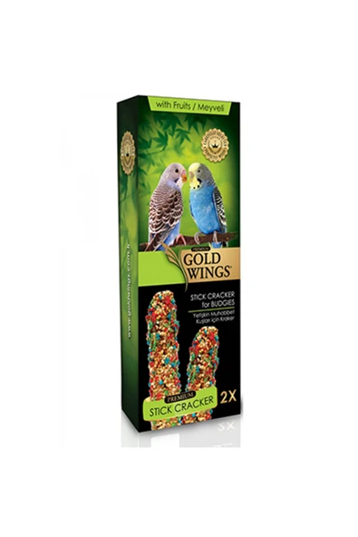 Gold Wings Premium Meyveli Muhabbet Kuşu Krakeri 2 Adet ürün görseli 1