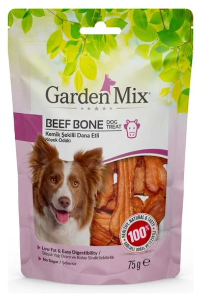 Gardenmix Garden Mix Kemik Şekilli Dana Etli Köpek Ödülü 75 gr ürün görseli 1