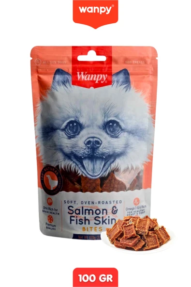 Wanpy Gerçek Somon Dilimleri Köpek Ödülü Köpek Ödül Maması 100 Gr ürün görseli 1