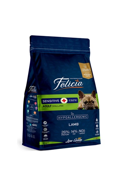Felicia 6 Kg Yetişkin Kuzulu Small/Mini Az Tahıllı HypoAllergenic Köpek Maması ürün görseli 1