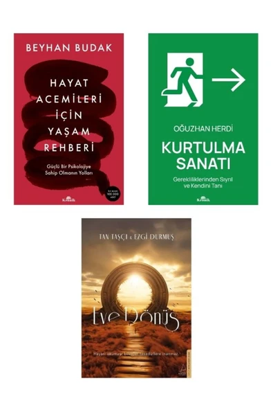 Set-hayat Acemileri Için Yaşam Rehberi / Eve Dönüş / Kurtulma Sanatı 3 Kitap Set Beyhan Budak ürün görseli 1