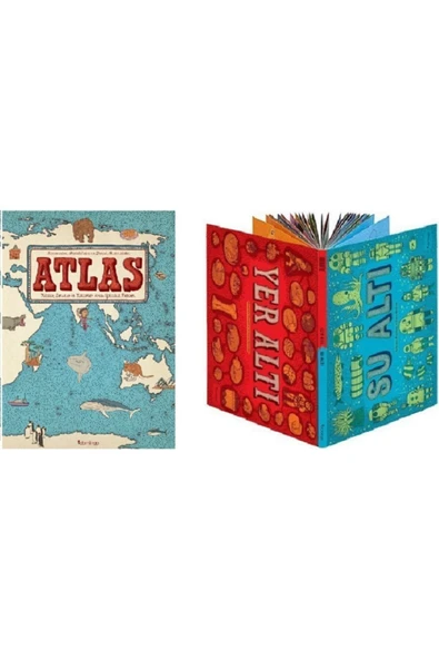 Atlas Kıtalar Denizler Kültürler Arası Yolculuk Rehberi + Yer Altı - Su Altı - Daniel Mizielinska ürün görseli 1