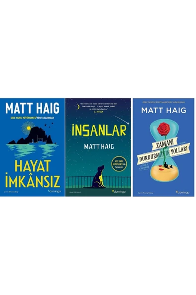 Hayat İmkansız + İnsanlar + Zamanı Durdurmanın Yolları / Matt Haig 3 Kitap Set ürün görseli 1