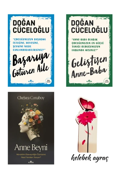 Geliştiren Anne-Baba / Anne Beyni / Başarıya Götüren Aile 3 Kitap Set + Kelebek Ayraç ürün görseli 1
