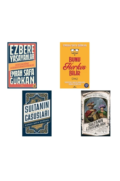 Ezbere Yaşayanlar Vazgeçemediğimiz Alışkanlıklarımızın Kökenleri / Emrah Safa Gürkan Seti 4 Kitap /b ürün görseli 1