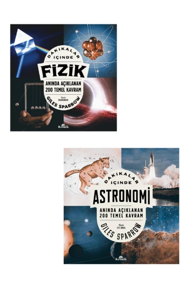 Dakikalar İçinde Fizik - Dakikalar İçinde Astronomi - Giles Sparrow 2 KİTAP SET ürün görseli 1
