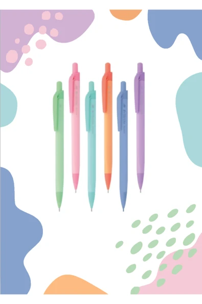 Pastel X 0.5 Uçlu Kalem (K1941) ( 6 Adet ) ürün görseli 1