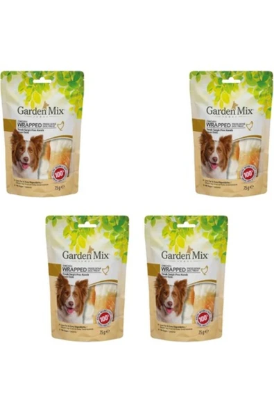 Gardenmix Garden Mix Sargılı Pres Kemik Köpek Ödül Maması 75 gr x 4 Adet ürün görseli 1