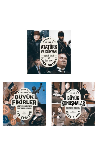 Dakikalar Içinde Atatürk Ve Dünyası-büyük Konuşmalar-büyük Fikirler 3 Kitap ürün görseli 1