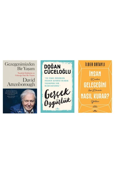İnsan Geleceğini Nasıl Kurar? / Gezegenimizden Bir Yaşam / Gerçek Özgürlük 3 Kitap Set ürün görseli 1