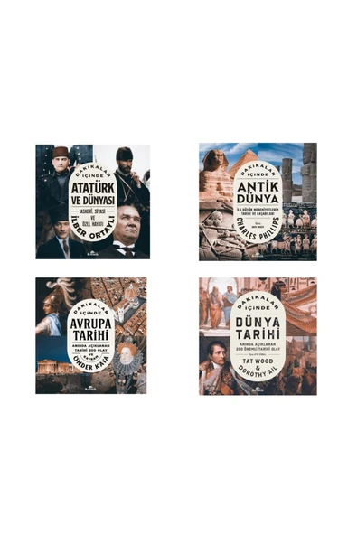 Dakikalar Içinde Atatürk Ve Dünyası - Dünya Tarihi - Antik Dünya - Avrupa Tarihi 4 Kitap Set ürün görseli 1