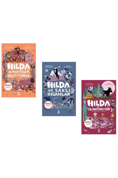 Hilda Ve Saklı Insanlar / Hilda Ve Muhteşem Geçit Töreni / Hilda Ve Olmayan Yer 3 Kitap Set ürün görseli 1