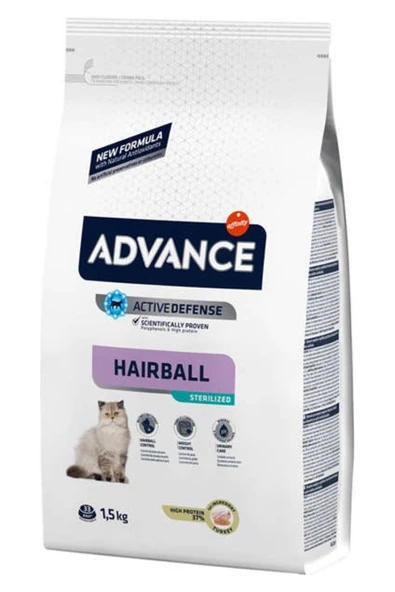 Advance Sterilised Hairball Kısırlaştırılmış Hindi Etli Kedi Maması 1,5 kg ürün görseli 1