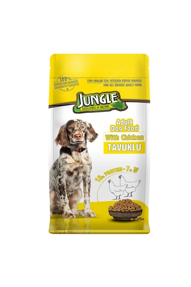 Jungle Tavuklu Yetişkin Köpek Maması 15 Kg ürün görseli 1