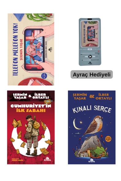 Telefon Melefon Yok - Kınalı Serçe - Cumhuriyetin ilk Sabahı 3 Kitap Set Ayraç Hediyeli ürün görseli 1