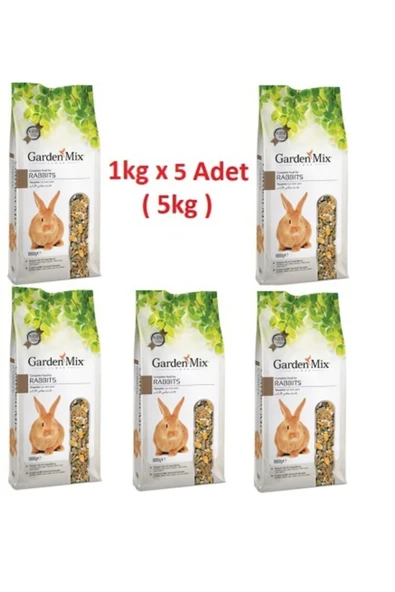Gardenmix Tavşan Yemi Platin Rabbits 1000gr X 5 Adet ürün görseli 1