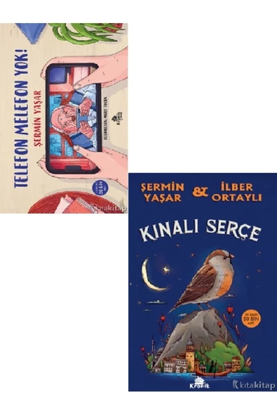 Telefon Melefon Yok  Kınalı Serçe  Şermin Yaşar 2 KİTAP ürün görseli 1