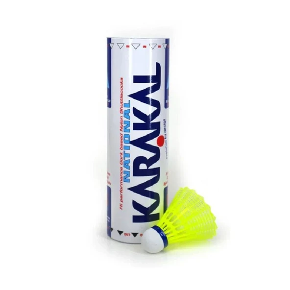 Karakal Nat x6 Yellow Shuttles Blue Badminton Topu ürün görseli 1