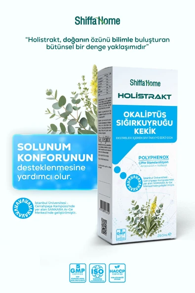 HOLİSTRAKT - Okaliptus, Sığırkuyruğu ve Kekik İçeren Sıvı Ekstrat 250 ML ürün görseli 1