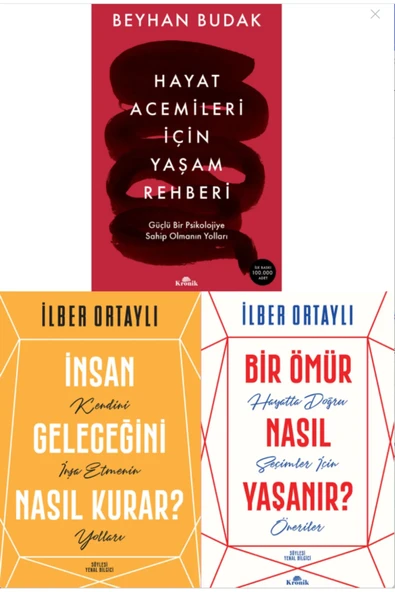 Hayat acemileri için yaşam rehberi & Bir ömür nasıl yaşanır & insan geleceğini nasıl kurar 3 kitap ürün görseli 1