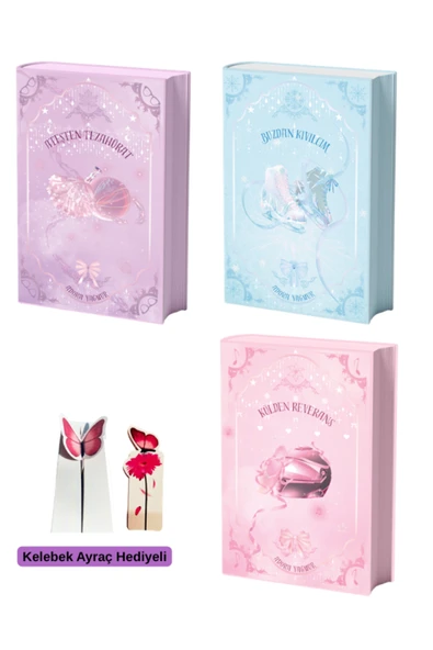 Külden Reverans / Ateşten Tezahürat / Buzdan Kıvılcım Yan Boyamalı Özel Baskı Ciltli 3 Kitap ürün görseli 1