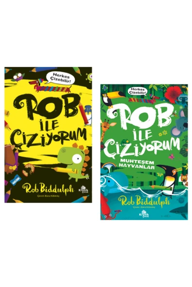 Rob ile Çiziyorum - Rob ile Çiziyorum Muhteşem Hayvanlar’2 Kitap Set ürün görseli 1
