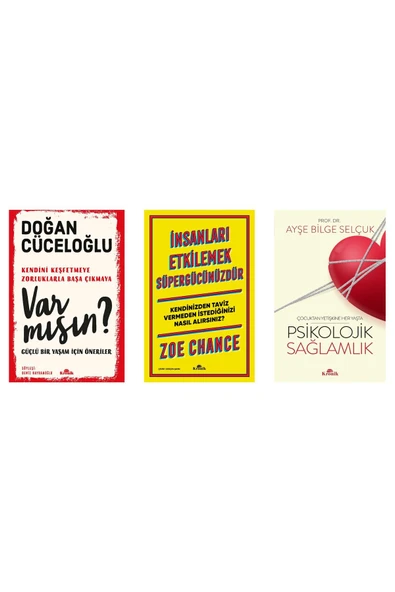 Var mısın / Psikolojik Sağlamlık / İnsanları Etkilemek Süpergücünüzdür 3 Kitap Set ürün görseli 1