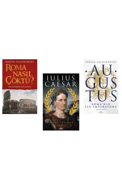 Julius Caesar / Augustus Roma’nın Ilk Imparatoru / Roma Nasıl Çöktü 3 Kitap Set ürün görseli 1