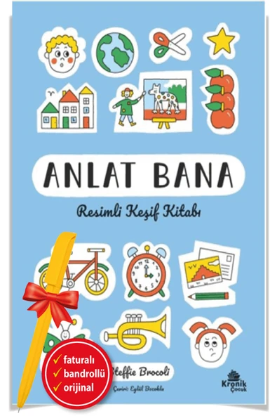 Alfa Kalem+ Anlat Bana: Resimli Keşif Kitabı (Steffie Brocoli)-Yeni Kronik kitap ürün görseli 1