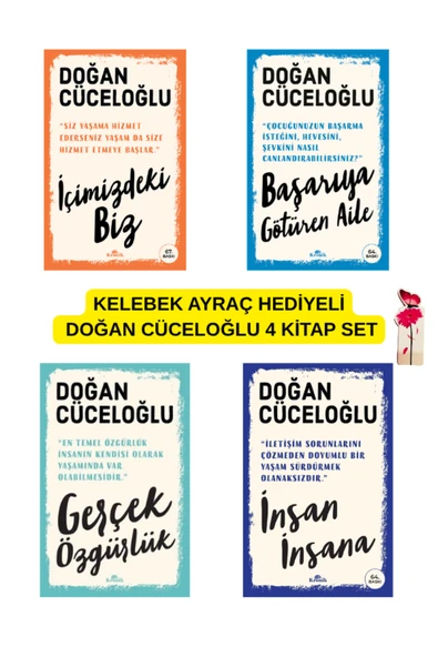 İçimizdeki Biz-Başarıya Götüren Aile-Gerçek Özgürlük- İnsan İnsana 4 Kitap Kelebek Ayraç ile ürün görseli 1