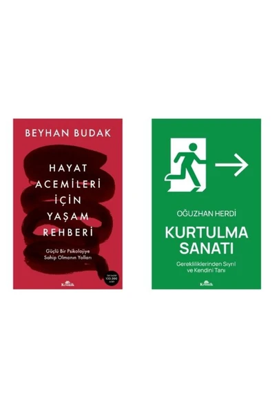 Hayat Acemileri Için Yaşam Rehberi / Kurtulma Sanatı 2 Kitap Set ürün görseli 1