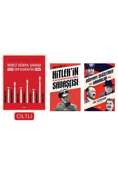 Ikinci Dünya Savaşı: Infografik (CİLTLİ) / Hitler’in Savaşçısı / Dünyayı Değiştiren Kararlar 3 Kitap ürün görseli 1
