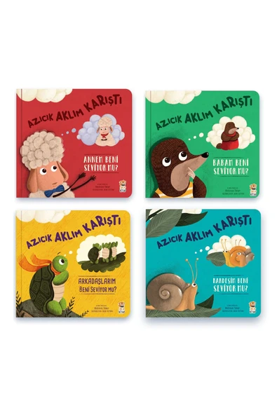 Azıcık Aklım Karıştı Serisi 4 Kitap Set / Annem - Babam - Kardeşim - Arkadaşlarım Beni Seviyor Mu? ürün görseli 1