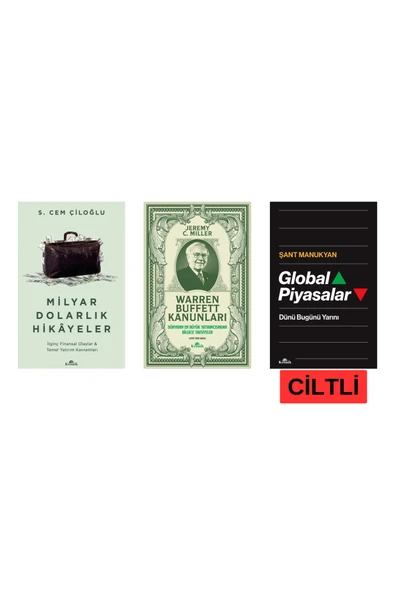Milyar Dolarlık Hikayeler-Warren Buffett Kanunları-Global Piyasalar 3 Kitap Set ürün görseli 1