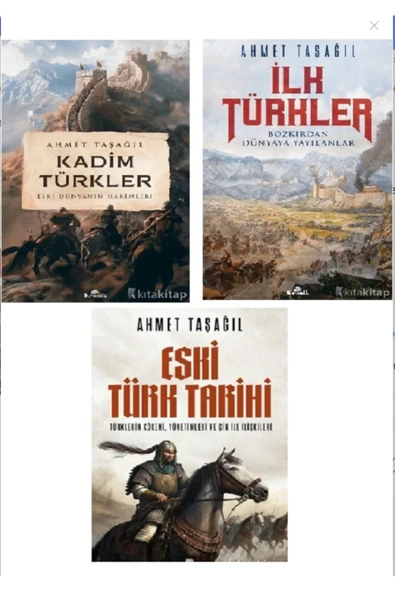 Kadim TürklerEski Türk Tarihiİlk TürklerAhmet Taşağıl 3 KİTAP SET ürün görseli 1