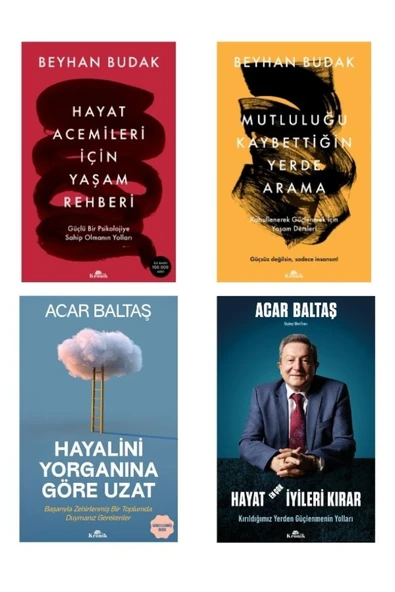 Mutluluğu Kaybettiğin Yerde Arama-Hayalini Yorganına Göre Uzat-Hayat Acemileri-Hayat En Çok 4 Kitap ürün görseli 1