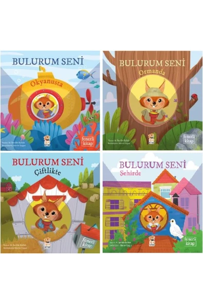 Fenerli Kitap 4 Lü Set Bulurum Seni - Çiftlikte - Ormanda - Okyanusta - Şehirde ürün görseli 1