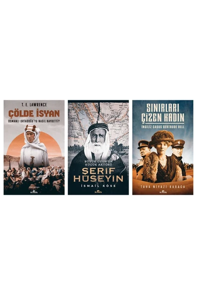 Çölde İsyan T.E. Lawrance /Şerif Hüseyin/Sınırları Çizen Kadın 3 Kitap Set ürün görseli 1